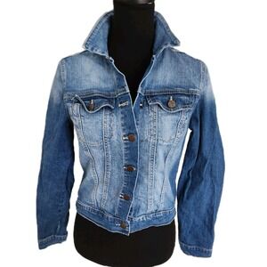 Jessica Simpson Size M Blue Long Sleeve Denim Jean Jacket